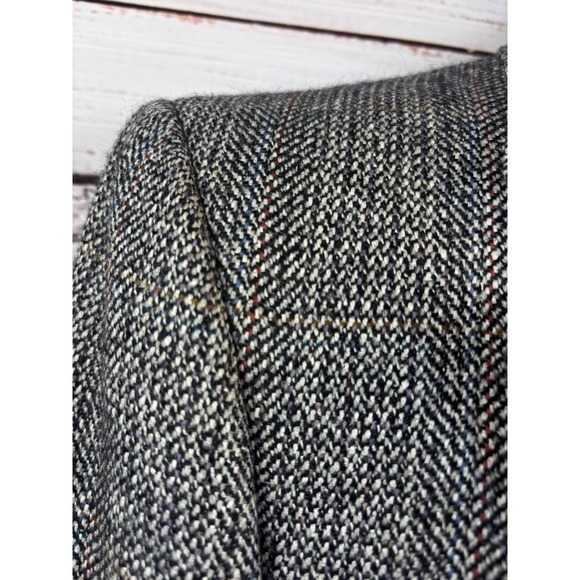 Vintage 1960s Blazer Sport Coat Donegal Tweed Wool Jacket 40R Ivy Salt & Pepper - Picture 2 of 16